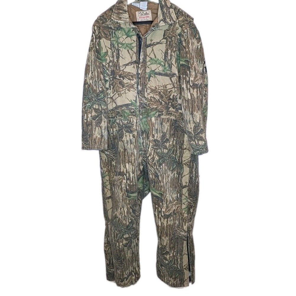Vintage Walls Blizzard-Pruf Insulated Coveralls 2XL Realtree Camo USA Made